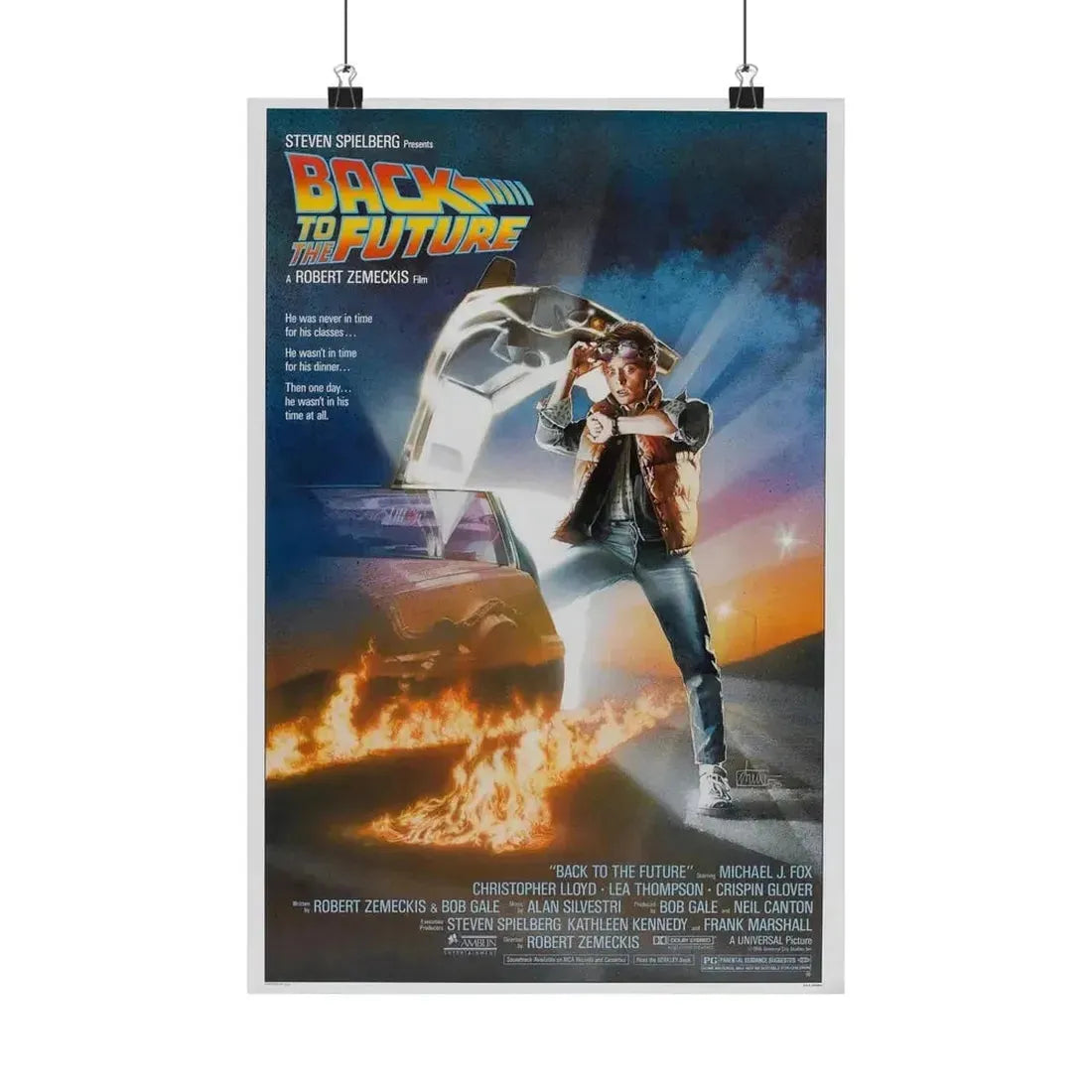 BACK TO THE FUTURE 1985 - Paper Movie Poster - The Sticker Space