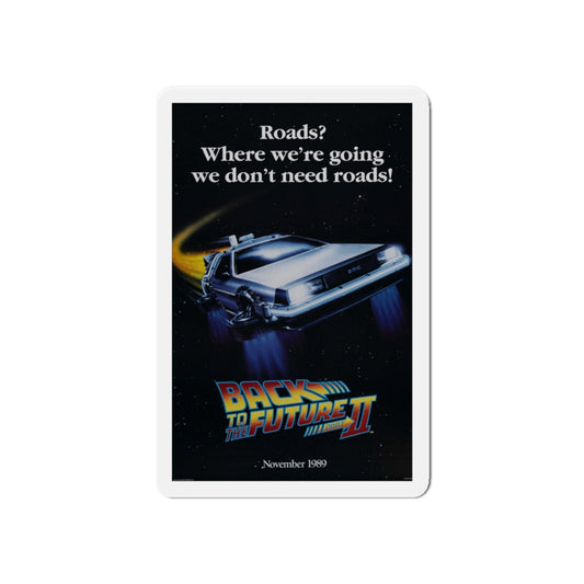 BACK TO THE FUTURE II (TEASER) 1989 Movie Poster - Die-Cut Magnet-6 × 6"-The Sticker Space