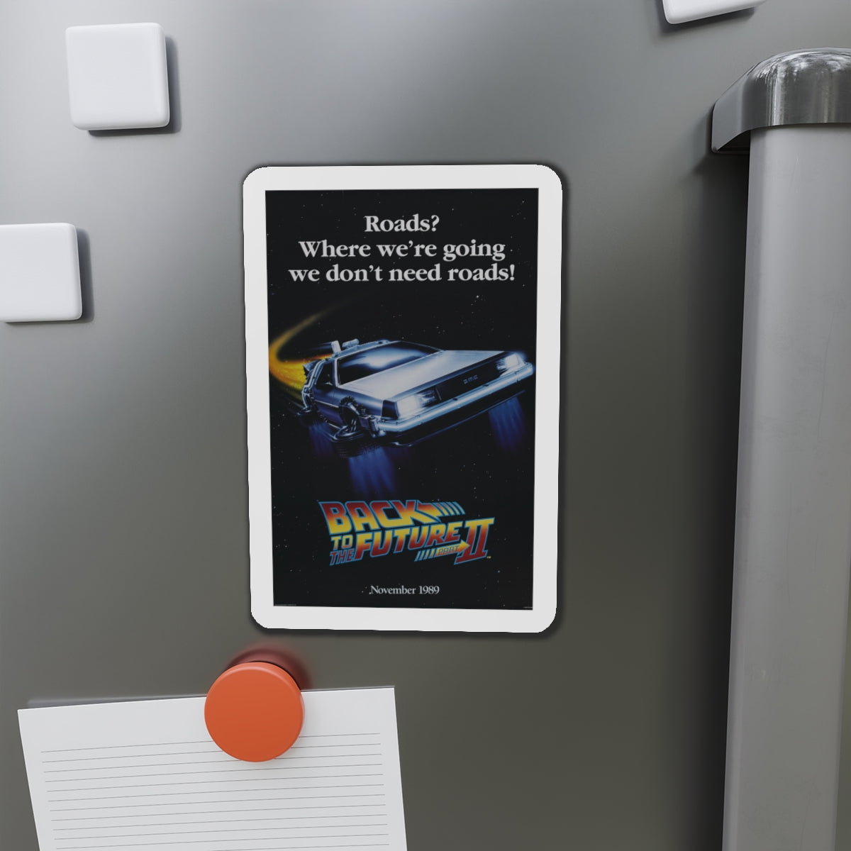 BACK TO THE FUTURE II (TEASER) 1989 Movie Poster - Die-Cut Magnet-The Sticker Space