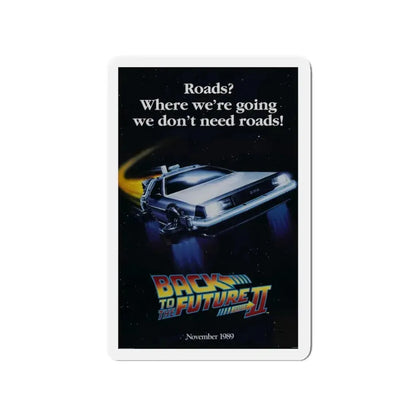 BACK TO THE FUTURE II (TEASER) 1989 Movie Poster - Refrigerator Magnet 3 Inch - The Sticker Space