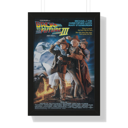 BACK TO THE FUTURE III 1990 - Framed Movie Poster-16″ x 24″-The Sticker Space