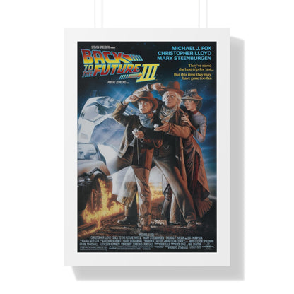 BACK TO THE FUTURE III 1990 - Framed Movie Poster-16″ x 24″-The Sticker Space