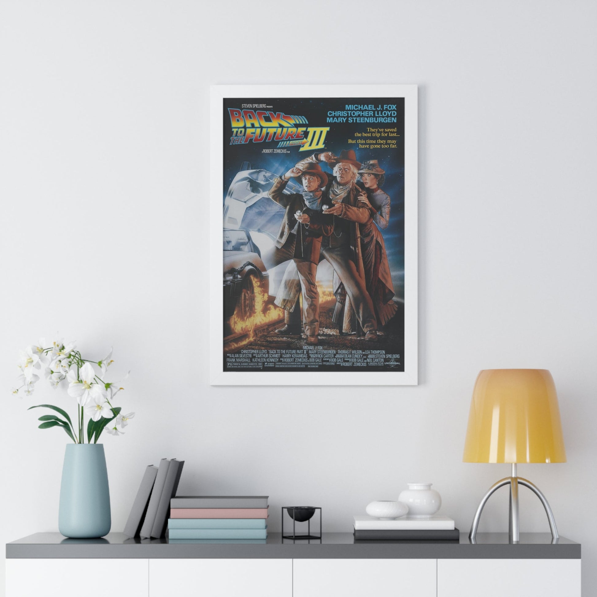 BACK TO THE FUTURE III 1990 - Framed Movie Poster-The Sticker Space