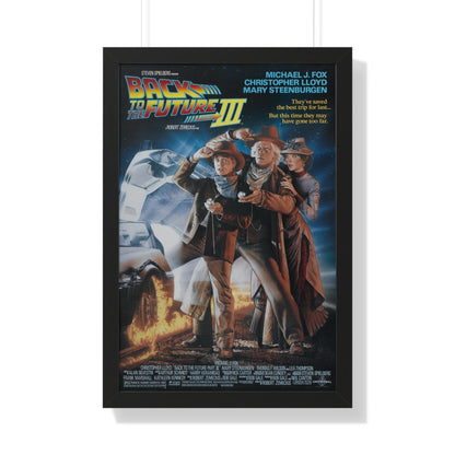 BACK TO THE FUTURE III 1990 - Framed Movie Poster-20" x 30"-The Sticker Space