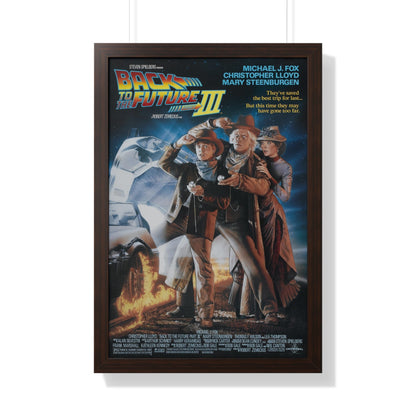 BACK TO THE FUTURE III 1990 - Framed Movie Poster-20" x 30"-The Sticker Space