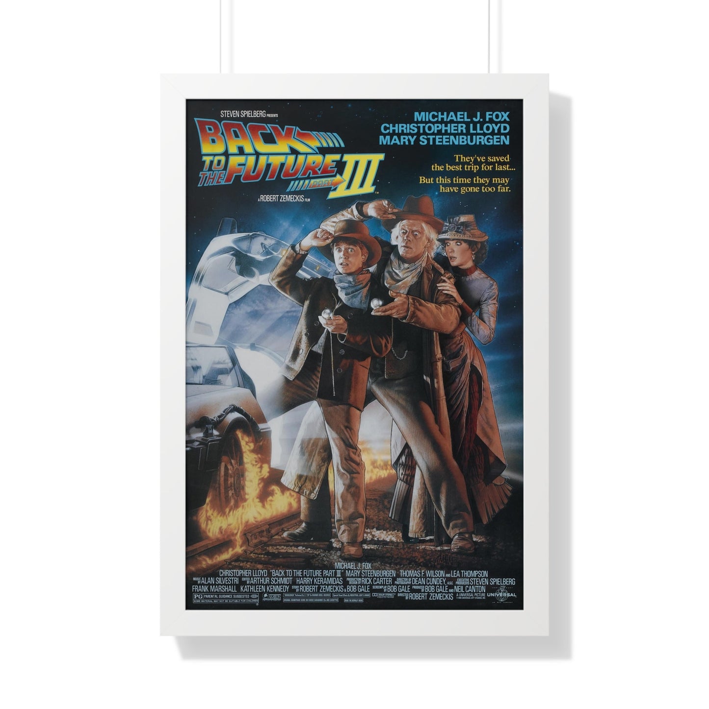 BACK TO THE FUTURE III 1990 - Framed Movie Poster-20" x 30"-The Sticker Space