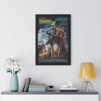 BACK TO THE FUTURE III 1990 - Framed Movie Poster-The Sticker Space