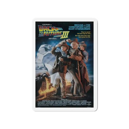 BACK TO THE FUTURE III 1990 Movie Poster - Refrigerator Magnet 4 Inch - The Sticker Space