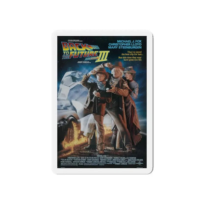 BACK TO THE FUTURE III 1990 Movie Poster - Refrigerator Magnet 6 Inch - The Sticker Space
