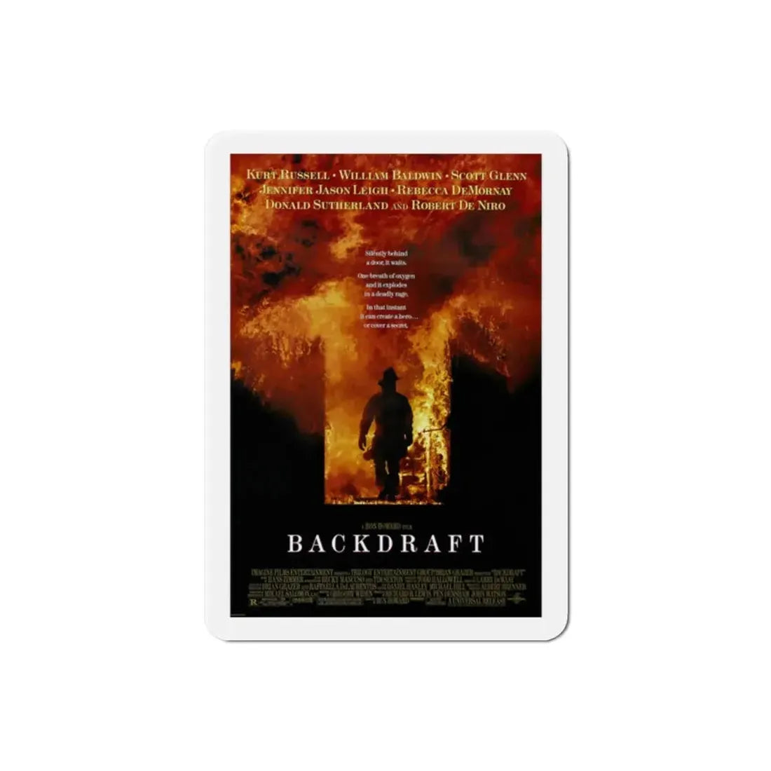 Backdraft 1991 Movie Poster Refrigerator Magnet - The Sticker Space