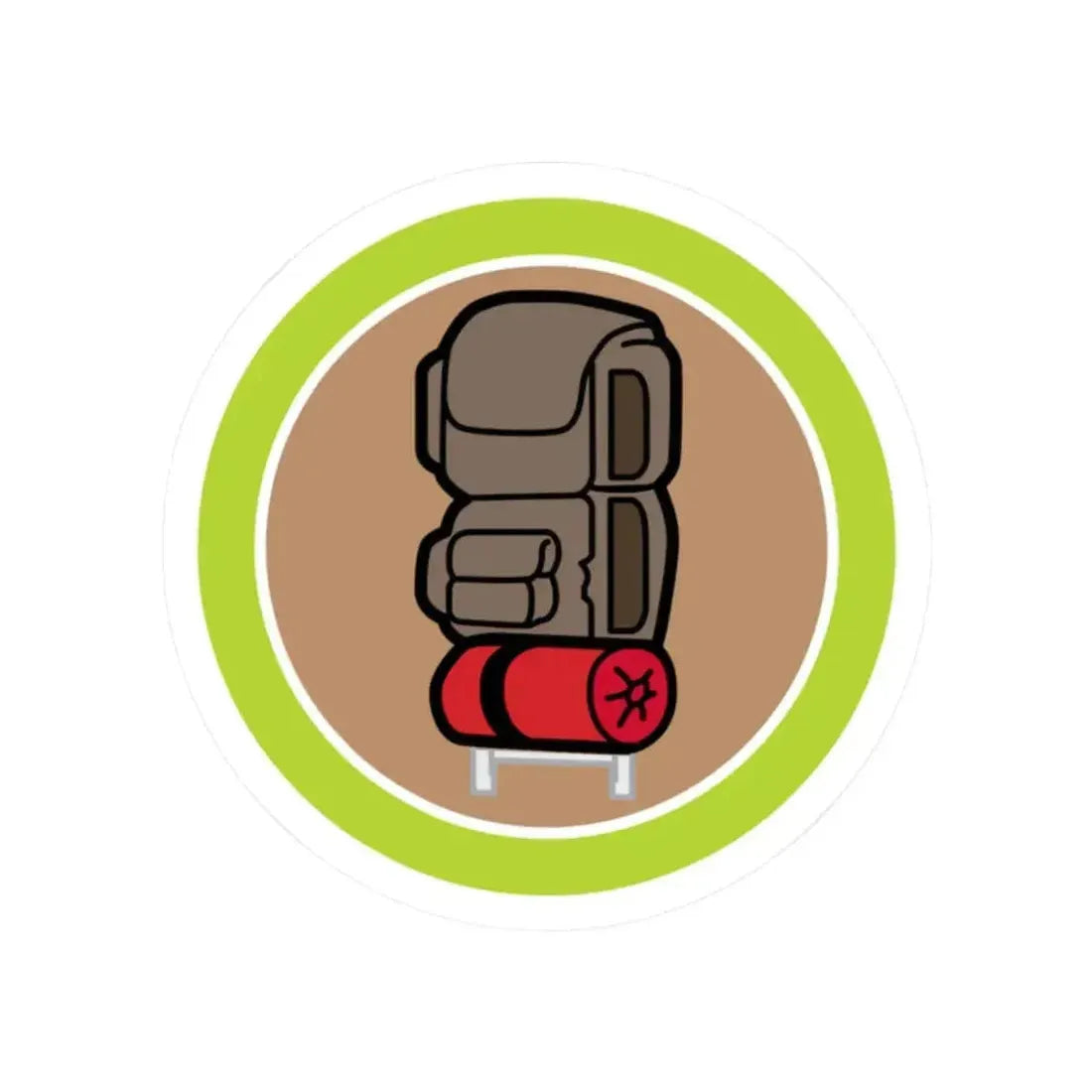 Backpacking (Boy Scout Merit Badge) STICKER Vinyl Kiss-Cut Decal 2 Inch White - The Sticker Space