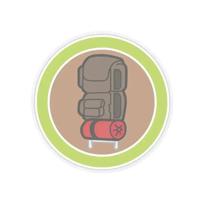 Backpacking (Boy Scout Merit Badge) STICKER Vinyl Kiss-Cut Decal 3 Inch Transparent - The Sticker Space