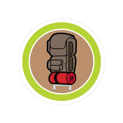 Backpacking (Boy Scout Merit Badge) STICKER Vinyl Kiss-Cut Decal 3 Inch White - The Sticker Space