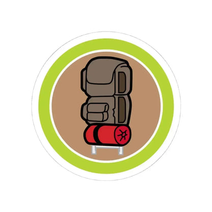 Backpacking (Boy Scout Merit Badge) STICKER Vinyl Kiss-Cut Decal 4 Inch White - The Sticker Space