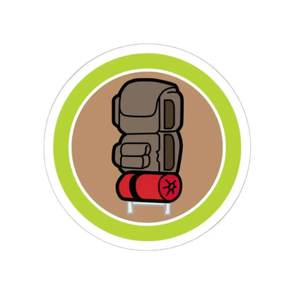 Backpacking (Boy Scout Merit Badge) STICKER Vinyl Kiss-Cut Decal 6 Inch White - The Sticker Space