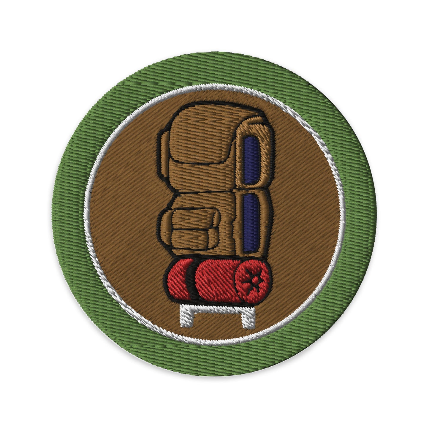 Backpacking (Boy Scouts Merit Badge) Embroidered Patch-Black-The Sticker Space