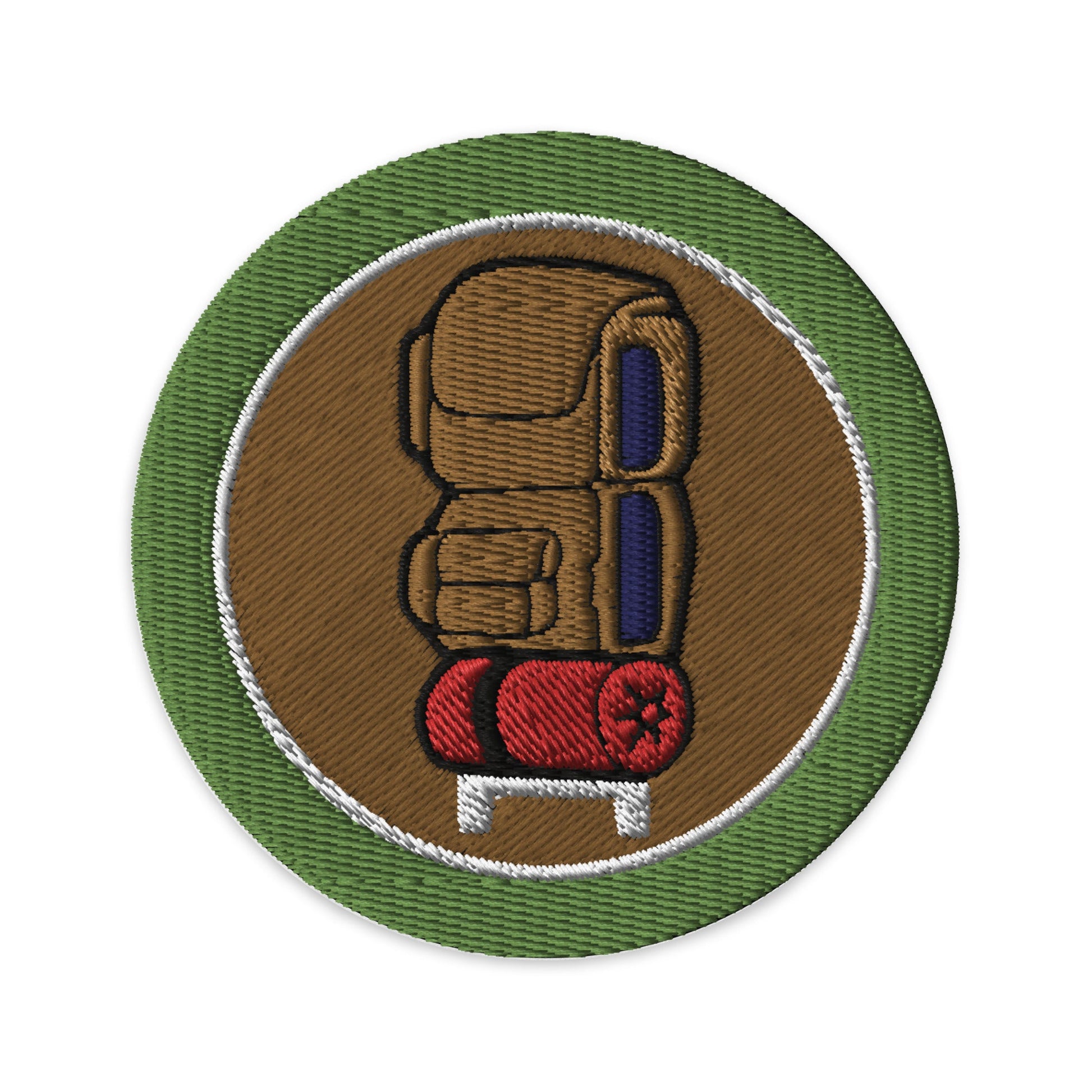 Backpacking (Boy Scouts Merit Badge) Embroidered Patch-Black-The Sticker Space