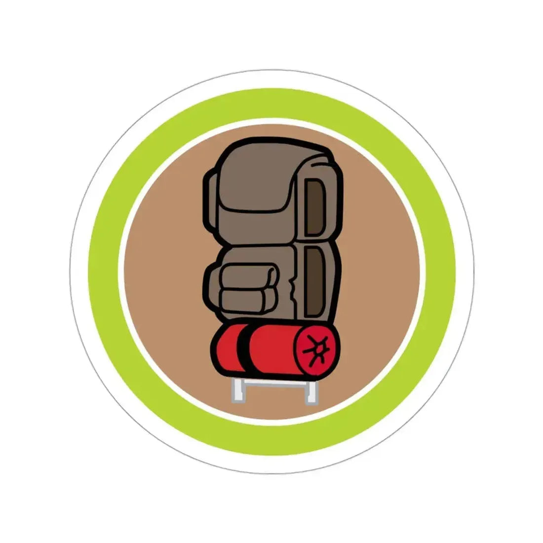 Backpacking (Boy Scouts Merit Badge) STICKER Vinyl Die-Cut Decal 3 Inch - The Sticker Space