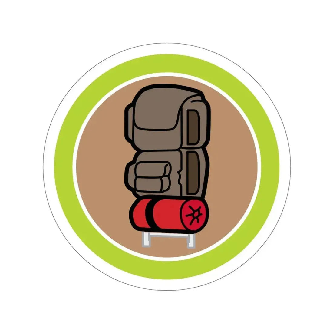 Backpacking (Boy Scouts Merit Badge) STICKER Vinyl Die-Cut Decal 5 Inch - The Sticker Space