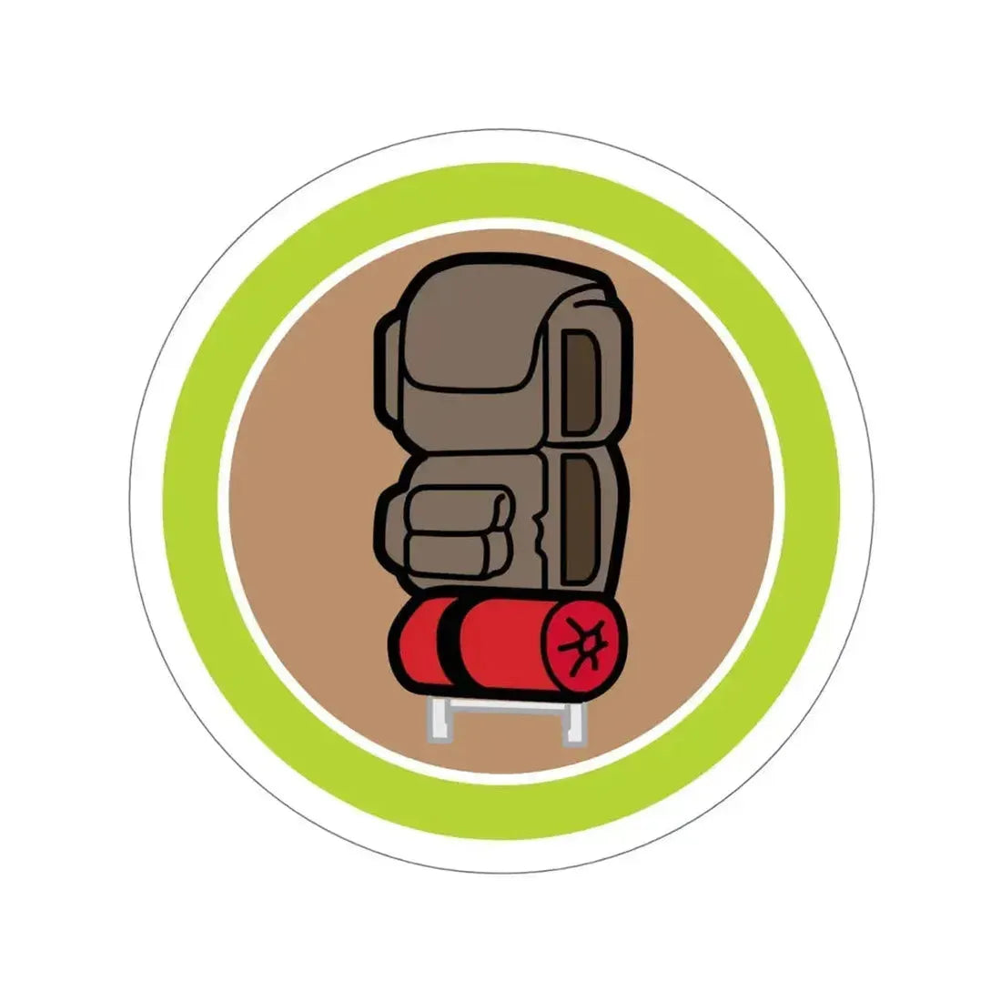 Backpacking (Boy Scouts Merit Badge) STICKER Vinyl Die-Cut Decal 6 Inch - The Sticker Space