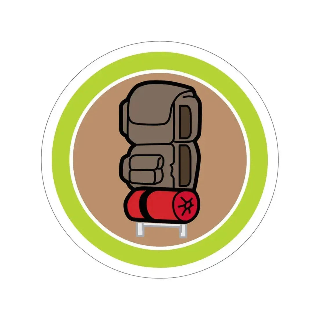 Backpacking (Boy Scouts Merit Badge) STICKER Vinyl Die-Cut Decal 6 Inch - The Sticker Space