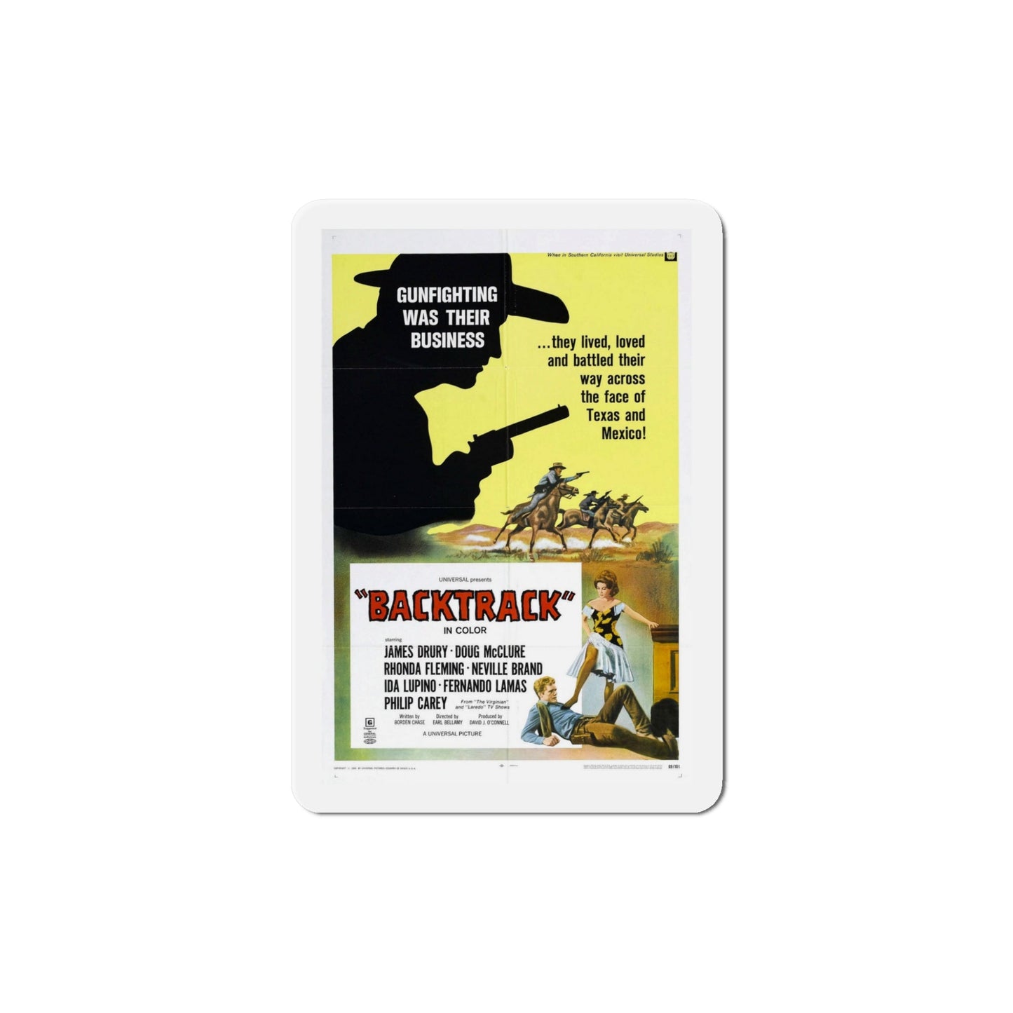 Backtrack 1969 Movie Poster Die-Cut Magnet-5 Inch-The Sticker Space