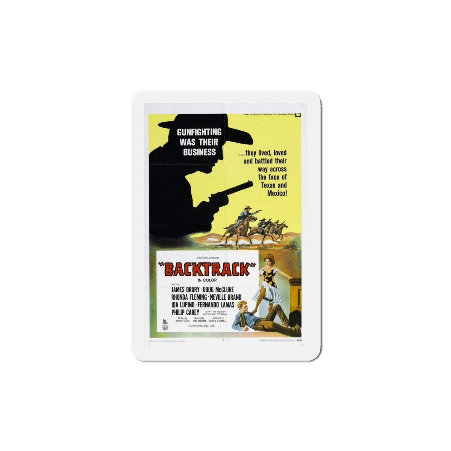 Backtrack 1969 Movie Poster Die-Cut Magnet-6 Inch-The Sticker Space