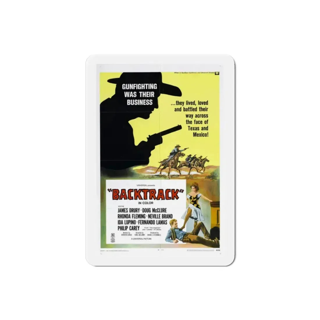 Backtrack 1969 Movie Poster Refrigerator Magnet 2 Inch - The Sticker Space