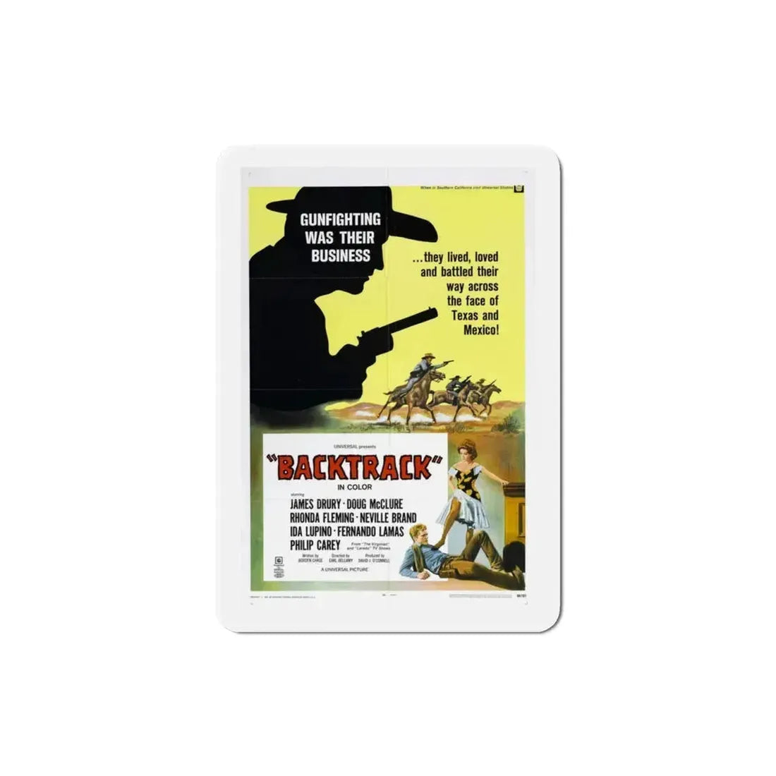 Backtrack 1969 Movie Poster Refrigerator Magnet 3 Inch - The Sticker Space