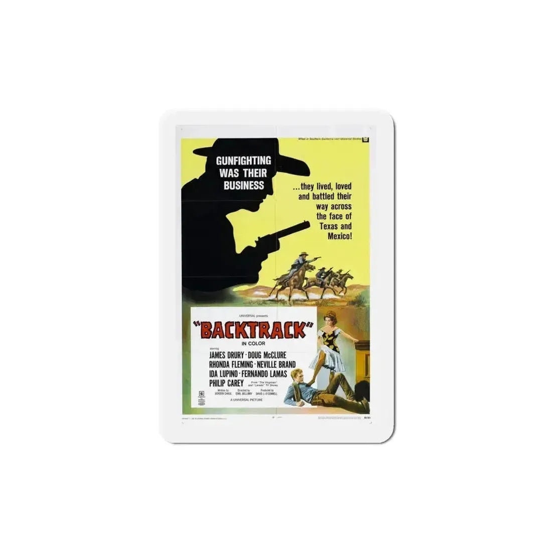 Backtrack 1969 Movie Poster Refrigerator Magnet 5 Inch - The Sticker Space
