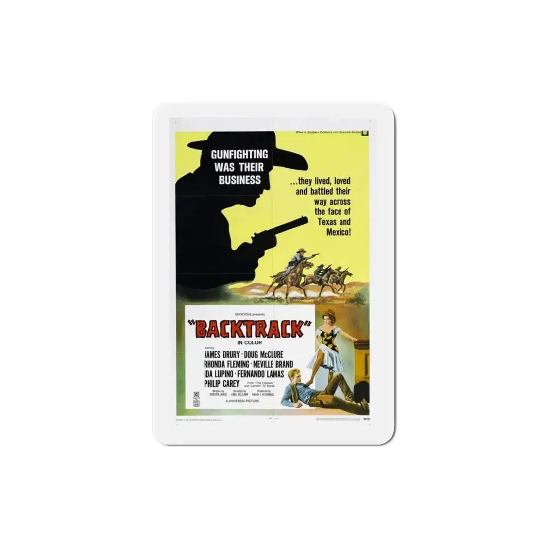 Backtrack 1969 Movie Poster Refrigerator Magnet - The Sticker Space