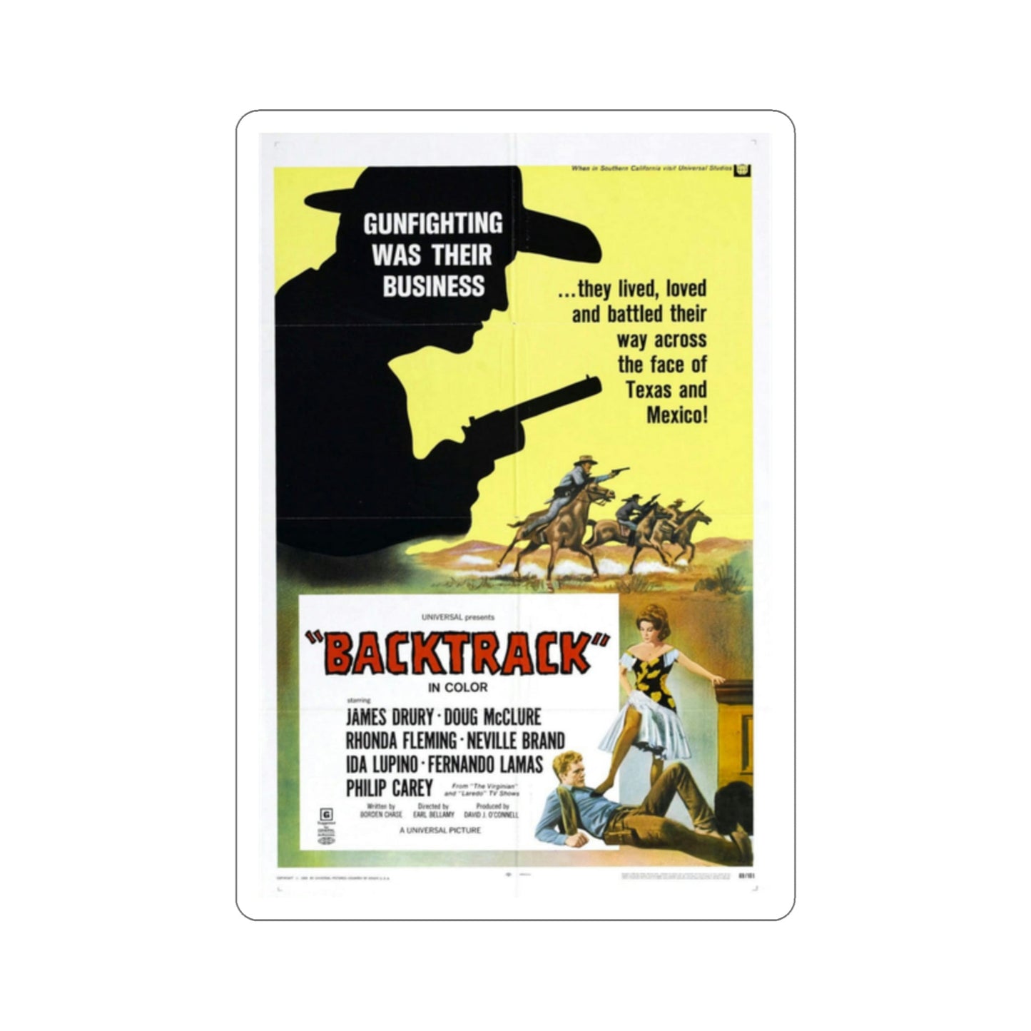 Backtrack 1969 Movie Poster STICKER Vinyl Die-Cut Decal-2 Inch-The Sticker Space