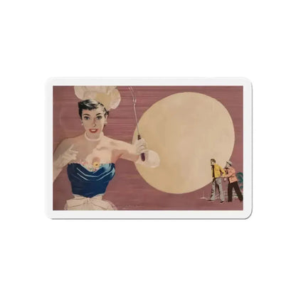 Backyard Chef (Magazine Illustration) Refrigerator Magnet 6 Inch Die-Cut - The Sticker Space