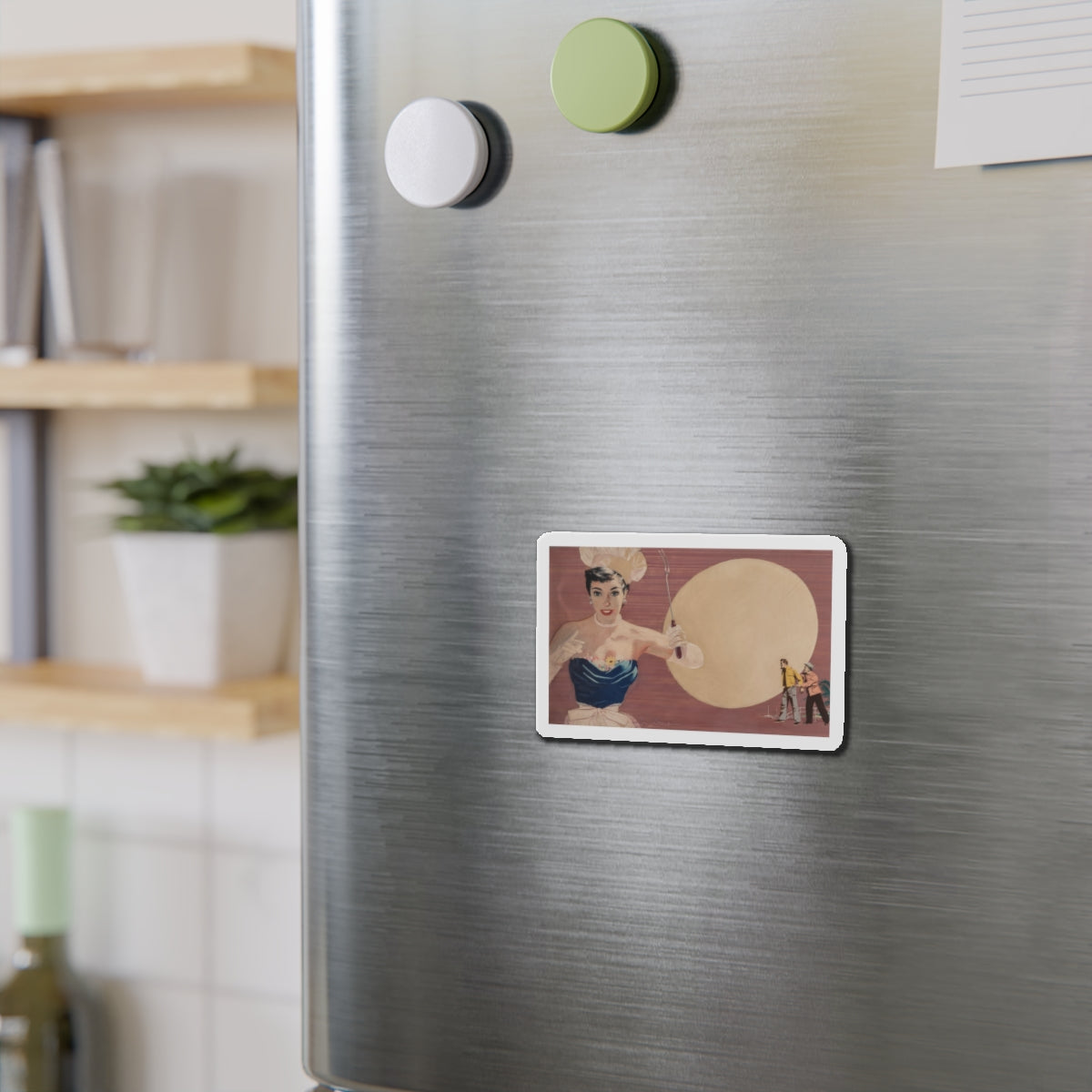 Backyard Chef (Magazine Illustration) Refrigerator Magnet-The Sticker Space