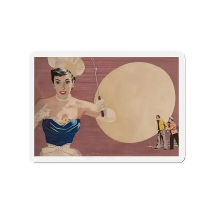 Backyard Chef (Magazine Illustration) Refrigerator Magnet - The Sticker Space