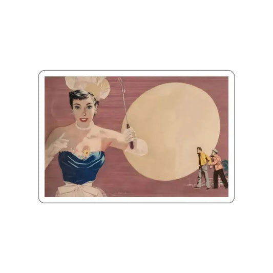 Backyard Chef (Magazine Illustration) STICKER Vinyl Die-Cut Decal White Die-Cut 2 Inch - The Sticker Space