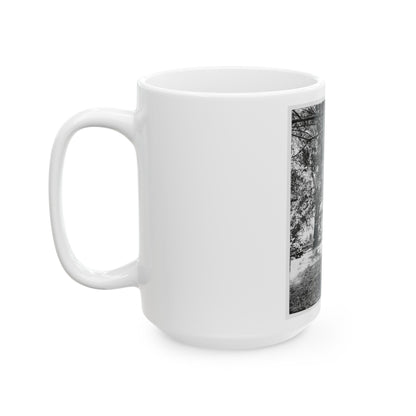 Backyard (U.S. Civil War) White Coffee Mug-The Sticker Space