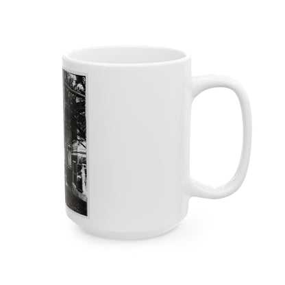 Backyard (U.S. Civil War) White Coffee Mug-The Sticker Space