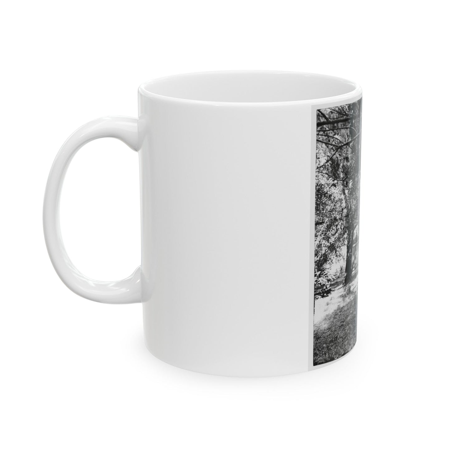 Backyard (U.S. Civil War) White Coffee Mug-The Sticker Space