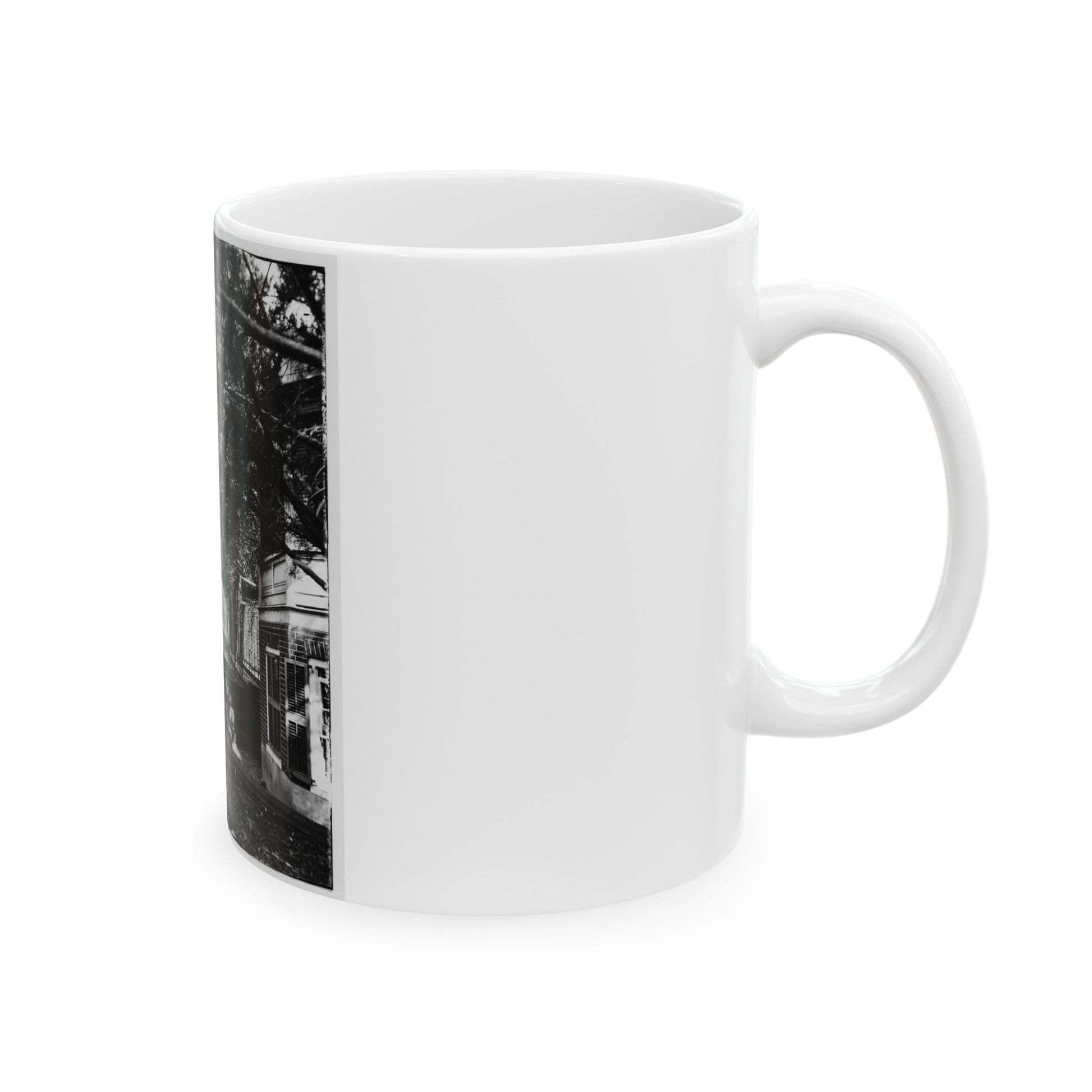 Backyard (U.S. Civil War) White Coffee Mug-The Sticker Space