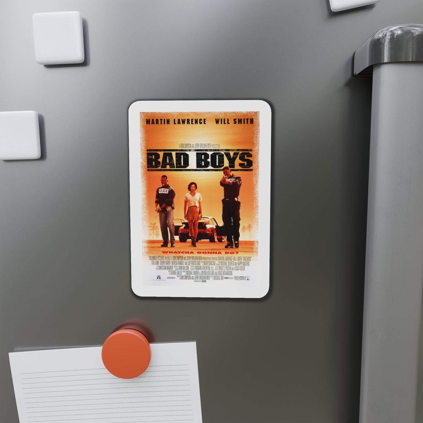 Bad Boys 1995 Movie Poster Die-Cut Magnet-The Sticker Space