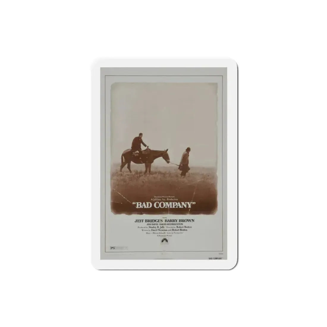 Bad Company 1972 Movie Poster Refrigerator Magnet 2 Inch - The Sticker Space