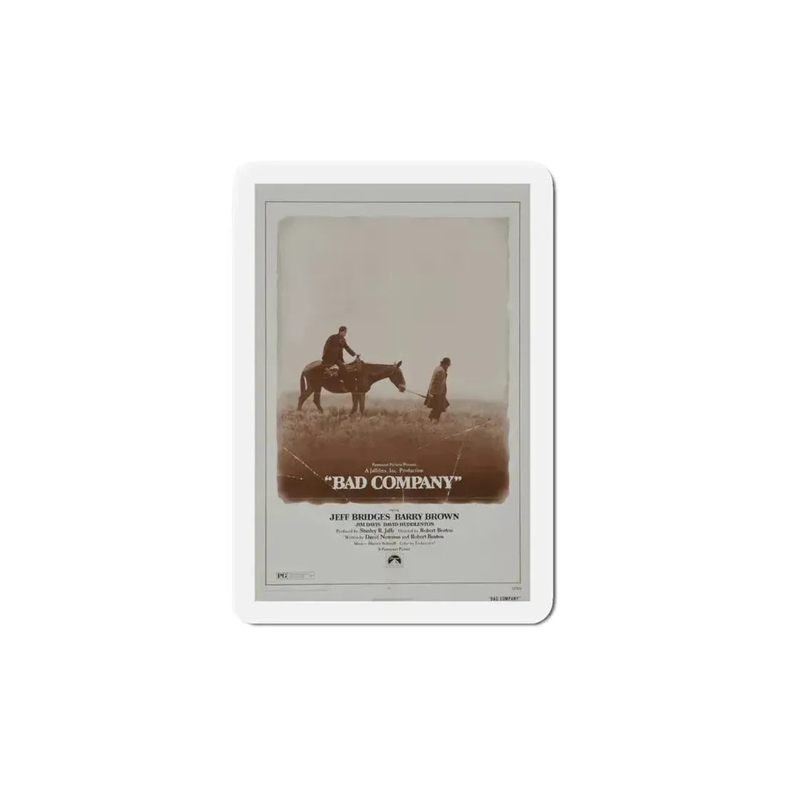 Bad Company 1972 Movie Poster Refrigerator Magnet 6 Inch - The Sticker Space