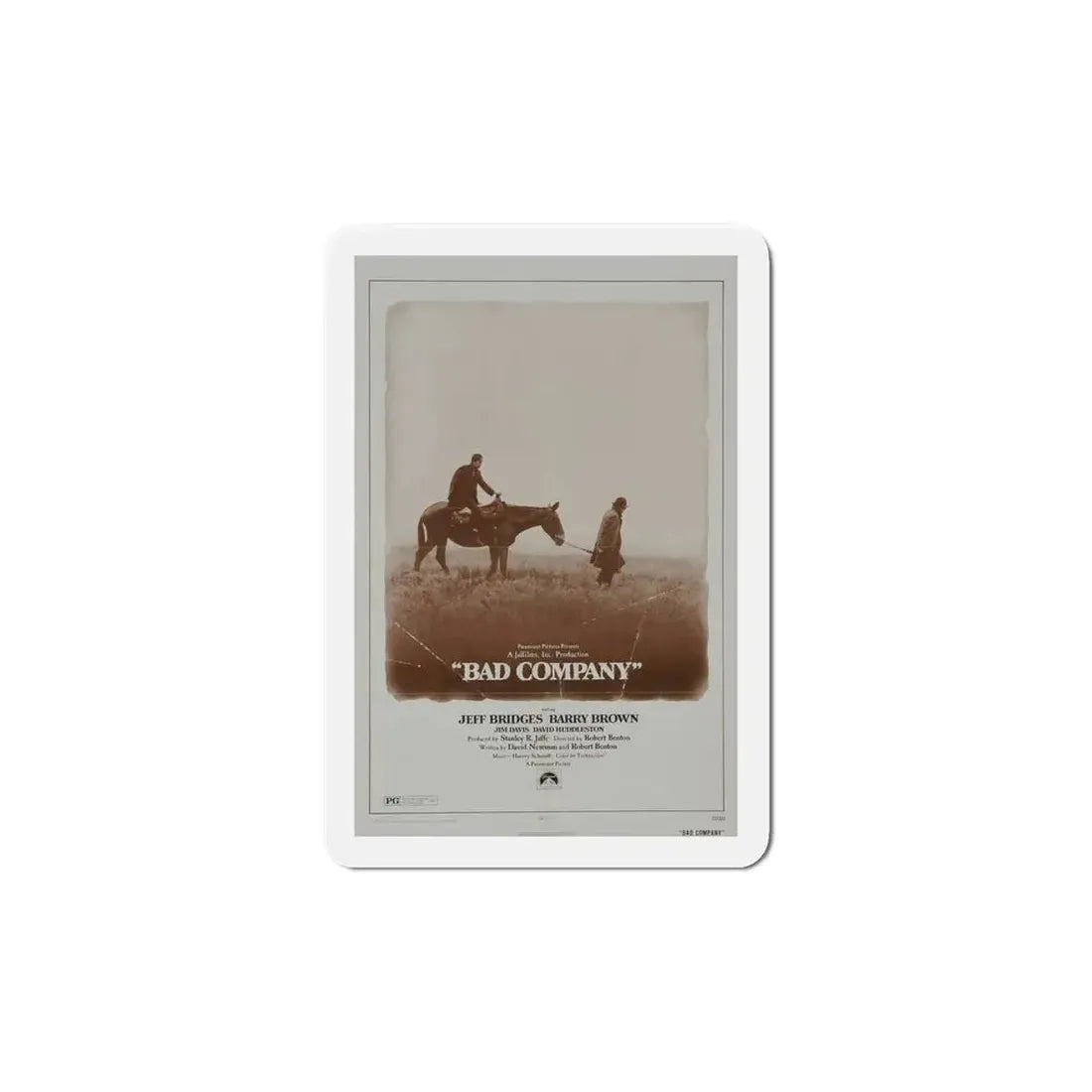 Bad Company 1972 Movie Poster Refrigerator Magnet - The Sticker Space