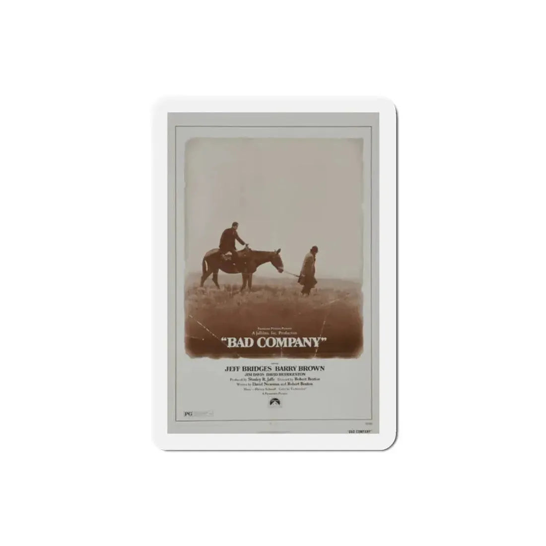 Bad Company 1972 Movie Poster Refrigerator Magnet - The Sticker Space