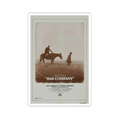 Bad Company 1972 Movie Poster - STICKER Vinyl Kiss-Cut Decal 4 Inch White - The Sticker Space