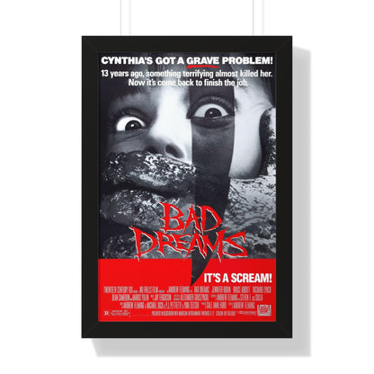 BAD DREAMS 1988 - Framed Movie Poster-16″ x 24″-The Sticker Space