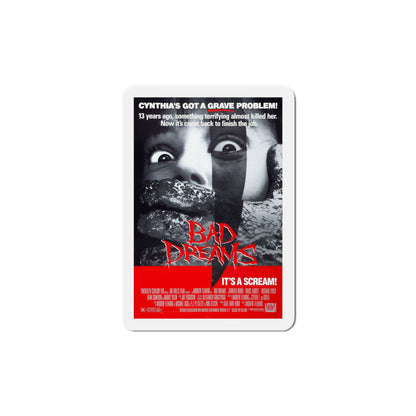 Bad Dreams 1988 Movie Poster Die-Cut Magnet-6 × 6"-The Sticker Space