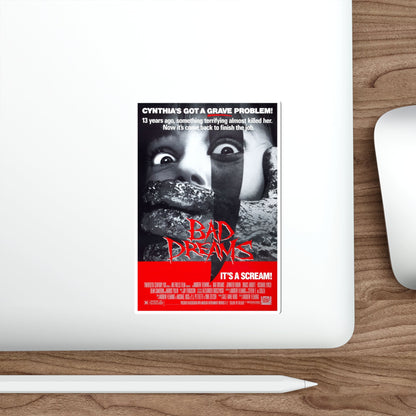 BAD DREAMS 1988 Movie Poster STICKER Vinyl Die-Cut Decal-The Sticker Space