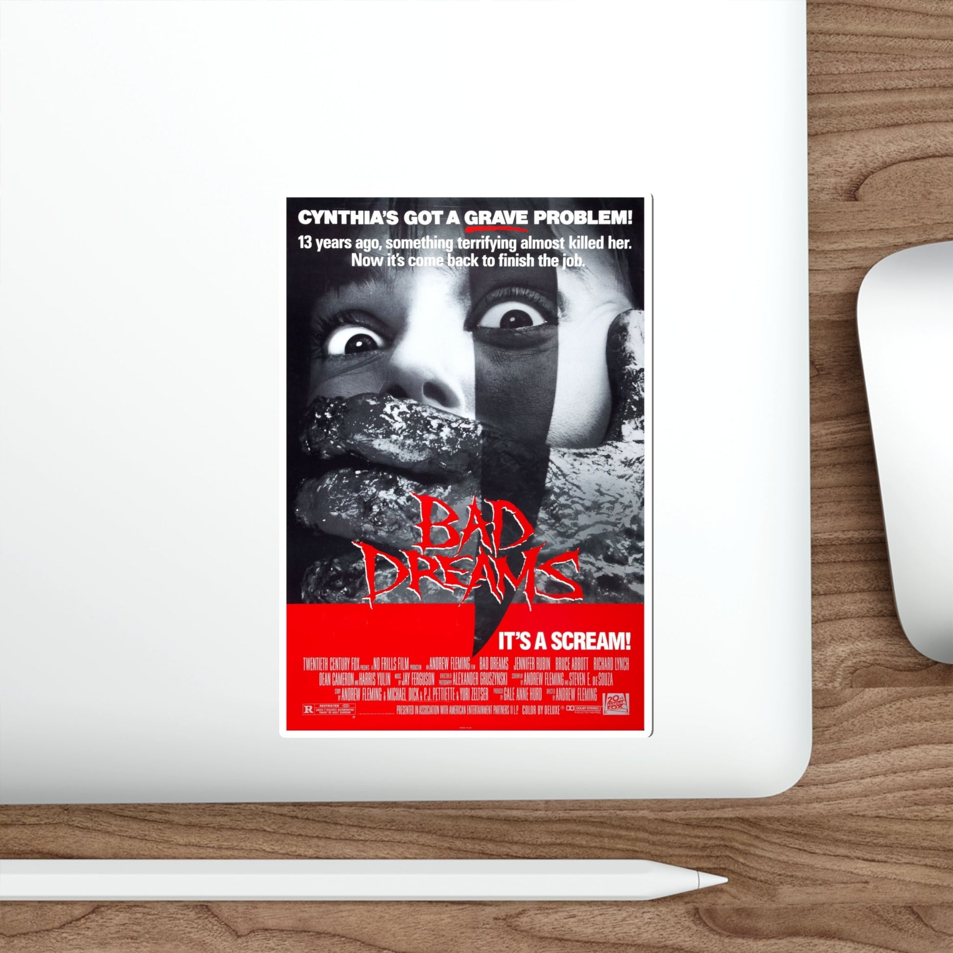 BAD DREAMS 1988 Movie Poster STICKER Vinyl Die-Cut Decal-The Sticker Space